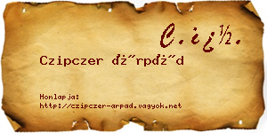Czipczer Árpád névjegykártya